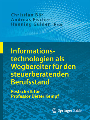 cover image of Informationstechnologien als Wegbereiter für den steuerberatenden Berufsstand